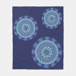 Polar Manta de felpa Mandala de agua