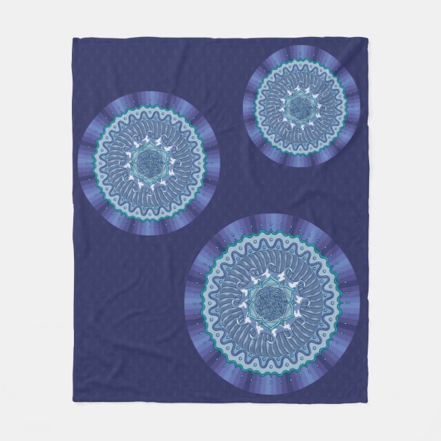 Polar Manta de felpa Mandala de agua (Anverso)