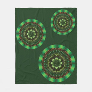 Polar Manta de felpa Mandala de la Tierra
