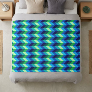 Polar Manta de felpa mediana con tonos ombré chevron ver