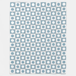 Polar Manta de felpa moderna abstracta azul turquesa y b