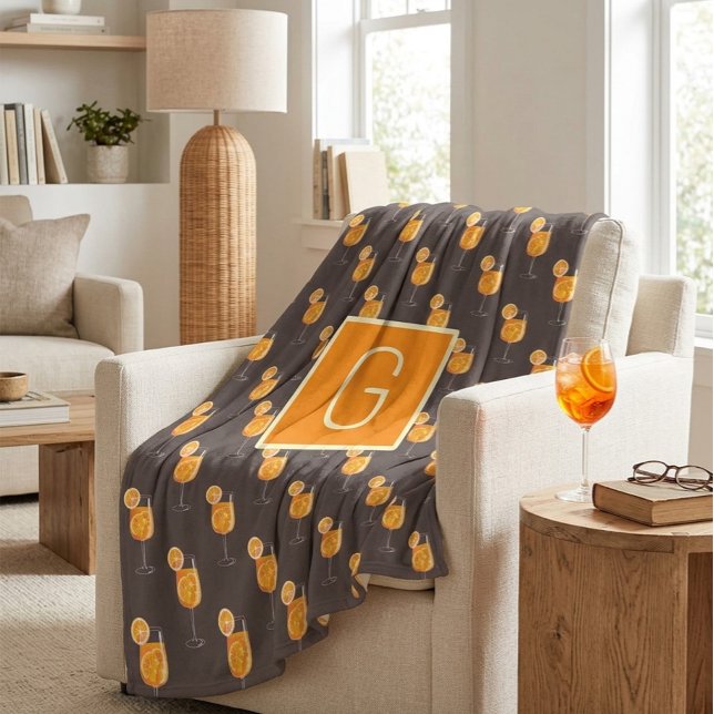 Polar Manta de felpa Monogram Aperol Spritz  (Subido por el creador)