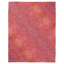 Manta de felpa naranja y rosa alegre