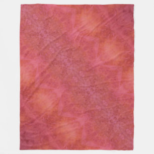 Polar Manta de felpa naranja y rosa alegre