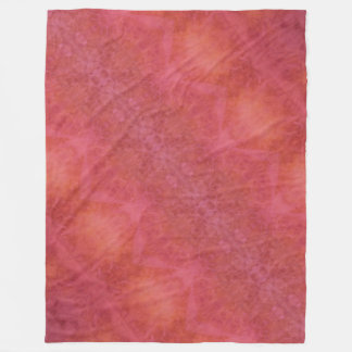 Polar Manta de felpa naranja y rosa alegre
