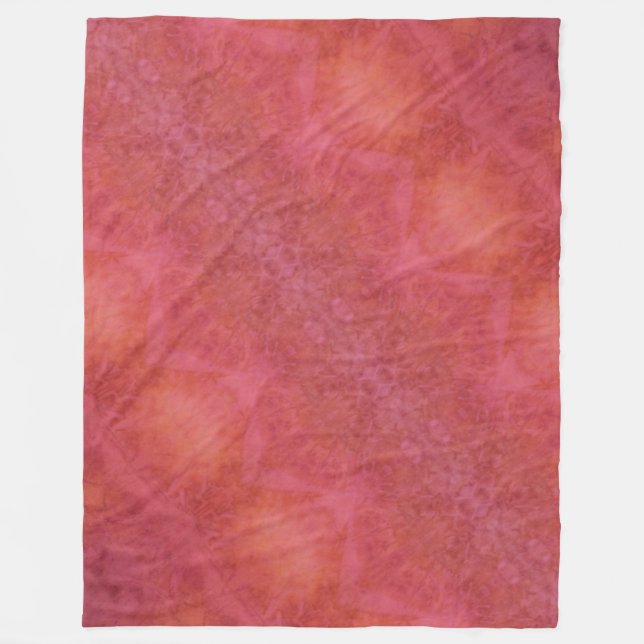 Polar Manta de felpa naranja y rosa alegre (Anverso)