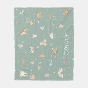 Polar Manta de felpa para baby shower boho otoño