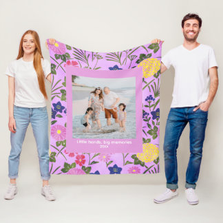 Polar Manta de felpa para familia con foto