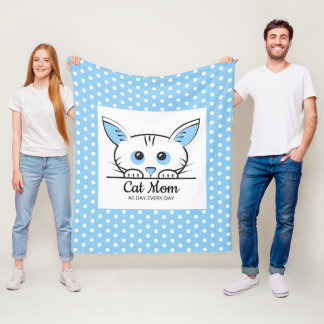 Polar Manta de felpa para mamá de gato adorable