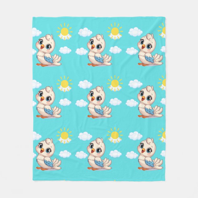 Polar Manta de felpa para niños Cloud & Song (Anverso)