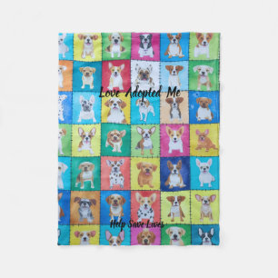 Polar Manta de felpa para perro adoptado 30" x 40"