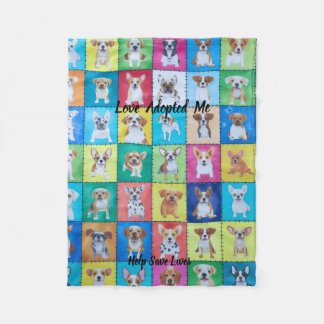 Polar Manta de felpa para perro adoptado 30" x 40"