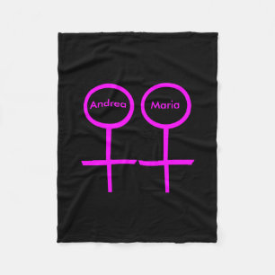 Polar Manta de felpa personalizable para amantes lesbian