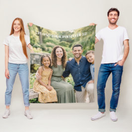 Polar Manta de felpa personalizada con foto personalizad