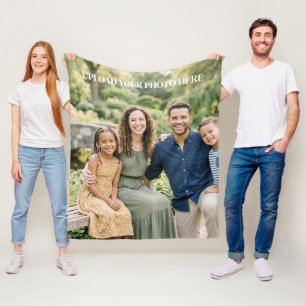 Polar Manta de felpa personalizada con foto personalizad