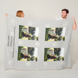 Polar Manta de felpa personalizada con fotos de mascotas