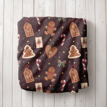 Manta de felpa personalizada de Navidad