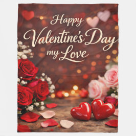 Polar Manta de felpa 'Por siempre tu San Valentín'