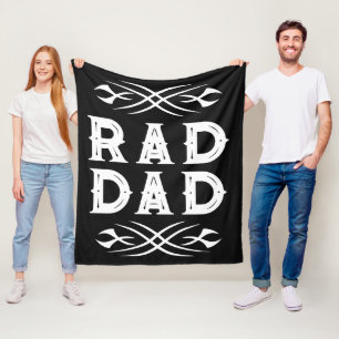 Polar Manta de felpa Rad Dad con gráficos de tatuajes va