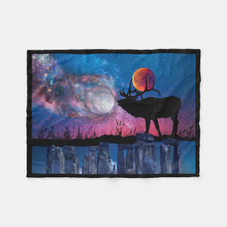Polar Manta de felpa Samhain Moon Galaxy Stonehenge
