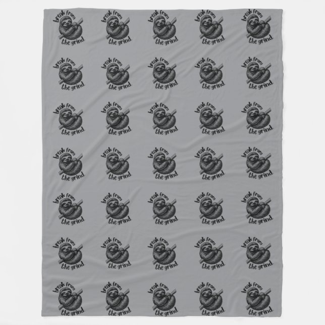 Polar Manta de felpa Sloth 2 (Anverso)