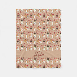 Polar Manta de felpa suave con patrón de amor de Corgi p