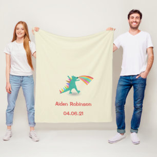 Polar Manta de felpa temática de dinosaurios para niños 