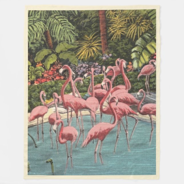 Polar Manta de Flamingos con estilo (Anverso)