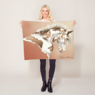 Polar Manta de fleece de Mustang salvaje, de pequeño a g