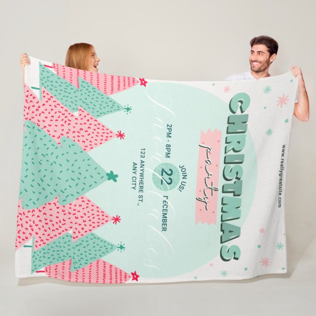 Polar Manta de Fleece de Navidad, Grande 60" x 80" (In situ)