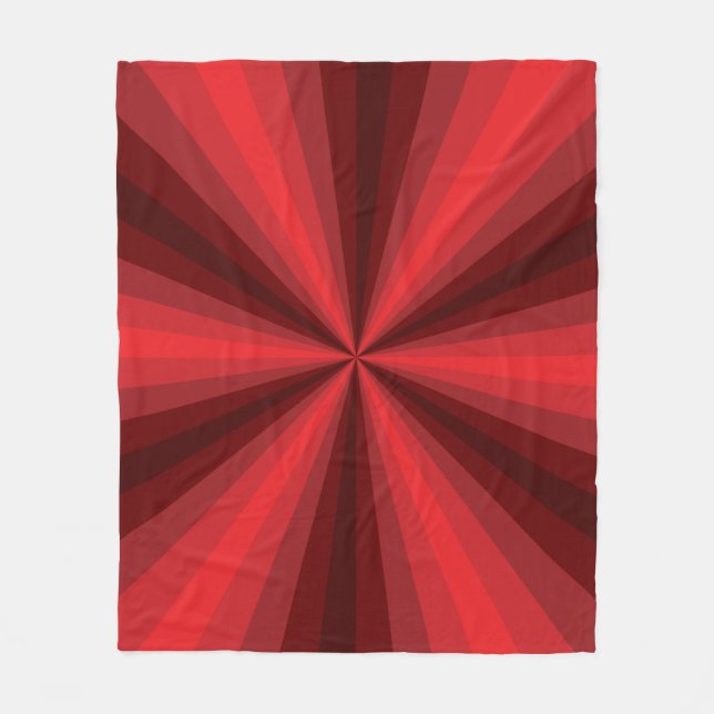 Polar Manta de Fleece Ilusión Óptica Roja (Anverso)
