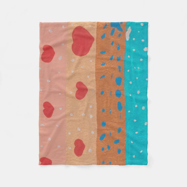 Polar Manta de Fleece Semillas de Amor (Anverso)
