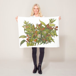 Polar manta de flor de nuez de pistola