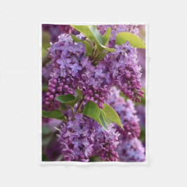 Polar Manta de flores de lila púrpura ADOM