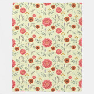 Polar Manta de flores silvestres vintage, 60" x 80"
