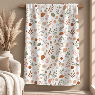 Polar Manta de formas de arcoíris beige marrón artístico