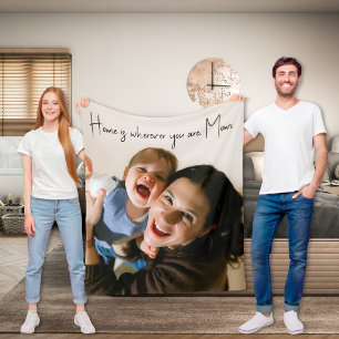 Polar Manta de foto de amor de mamá personalizada para e
