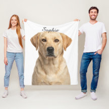 Manta de foto de mascota con retrato personalizado