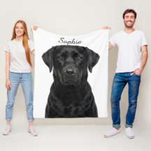 Manta de foto de mascota con retrato personalizado