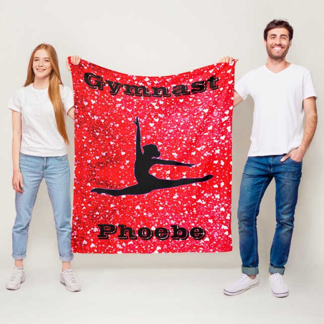 Polar Manta de franela de gimnasia para niñas con corazo (In situ)