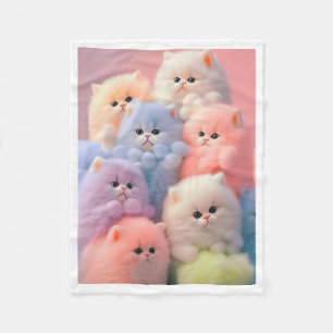 Polar Manta de Gatitos Pastel Suave