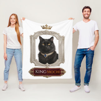 Polar Manta de gato negro real Mochi King personalizable