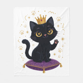 Polar Manta de gato negro Royal Queen Regalo para amante
