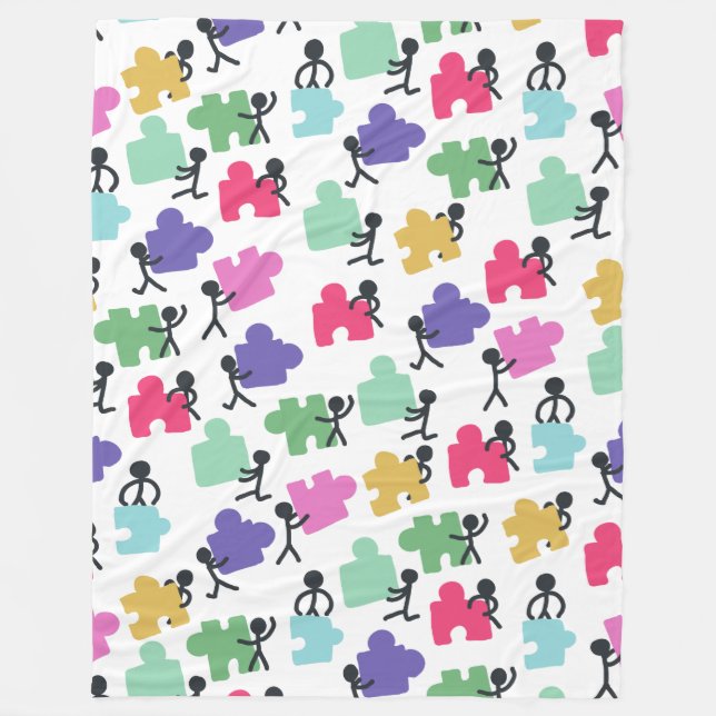 Polar manta de gente autista (Anverso)