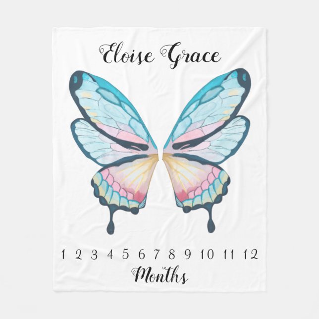 Polar Manta de hito de alas de mariposa  (Anverso)