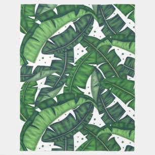 Polar manta de hojas de plátano