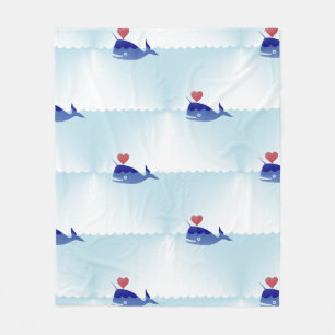 Polar manta de kawaii narwhal