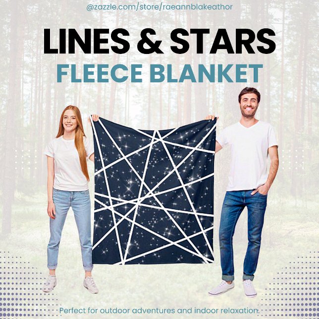 Polar Manta de lana de Líneas y Estrellas (Subido por el creador)