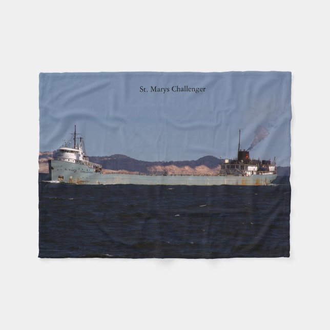 Polar Manta de lana del Challenger de St. Marys (Frente (Horizontal))