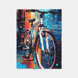 Polar Manta de lanzamiento de arte de bicicleta abstract